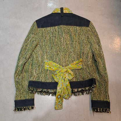 Vintage Dolce & Gabbana Tweed/Denim Hybrid Jacket