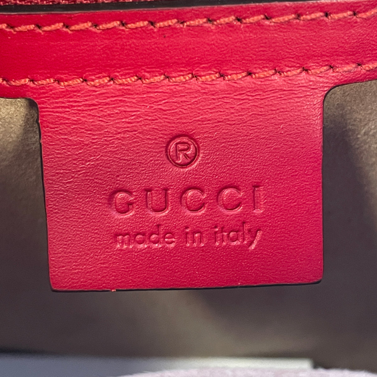 Gucci Calfskin Sylvie Shoulder Bag