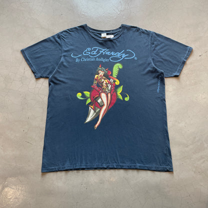 Y2K Ed Hardy by Christian Audigier Woman Dagger Tee