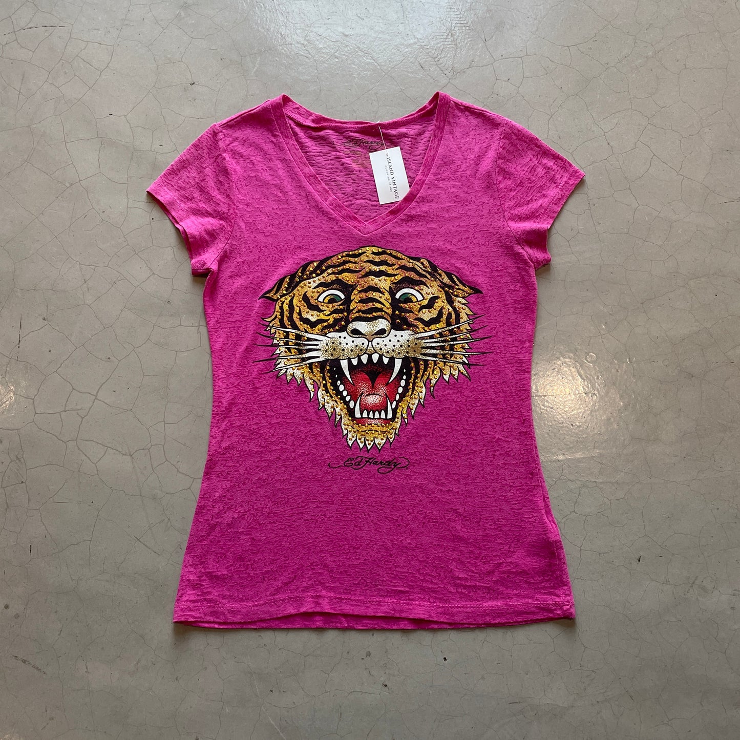 Y2K Ed Hardy by Christian Audigier Tiger Women’s Top