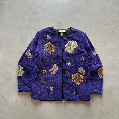 Vintage Indigo Moon Floral Jacket