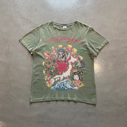 Y2K Ed Hardy by Christian Audigier Japanese Style Tee