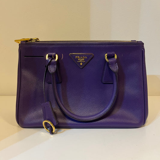 Prada Saffiano Galleria Bag (Purple)