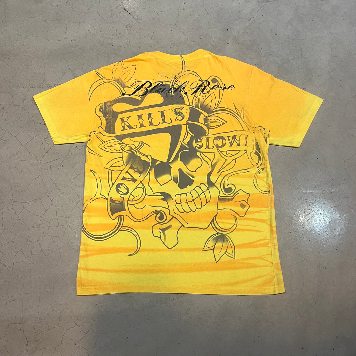Y2K Black Rose T-shirt