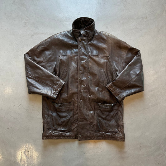 Vintage 80's Basillo Herrero Spanish Leather Jacket