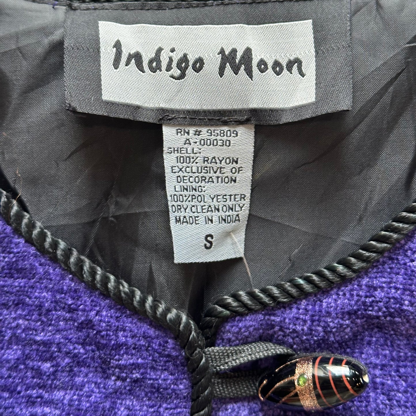 Vintage Indigo Moon Floral Jacket
