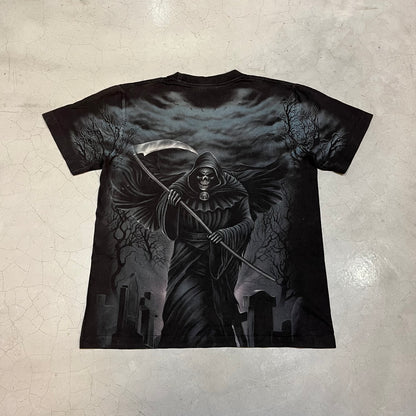 Y2K Grim Reaper AOP Tee (Black)
