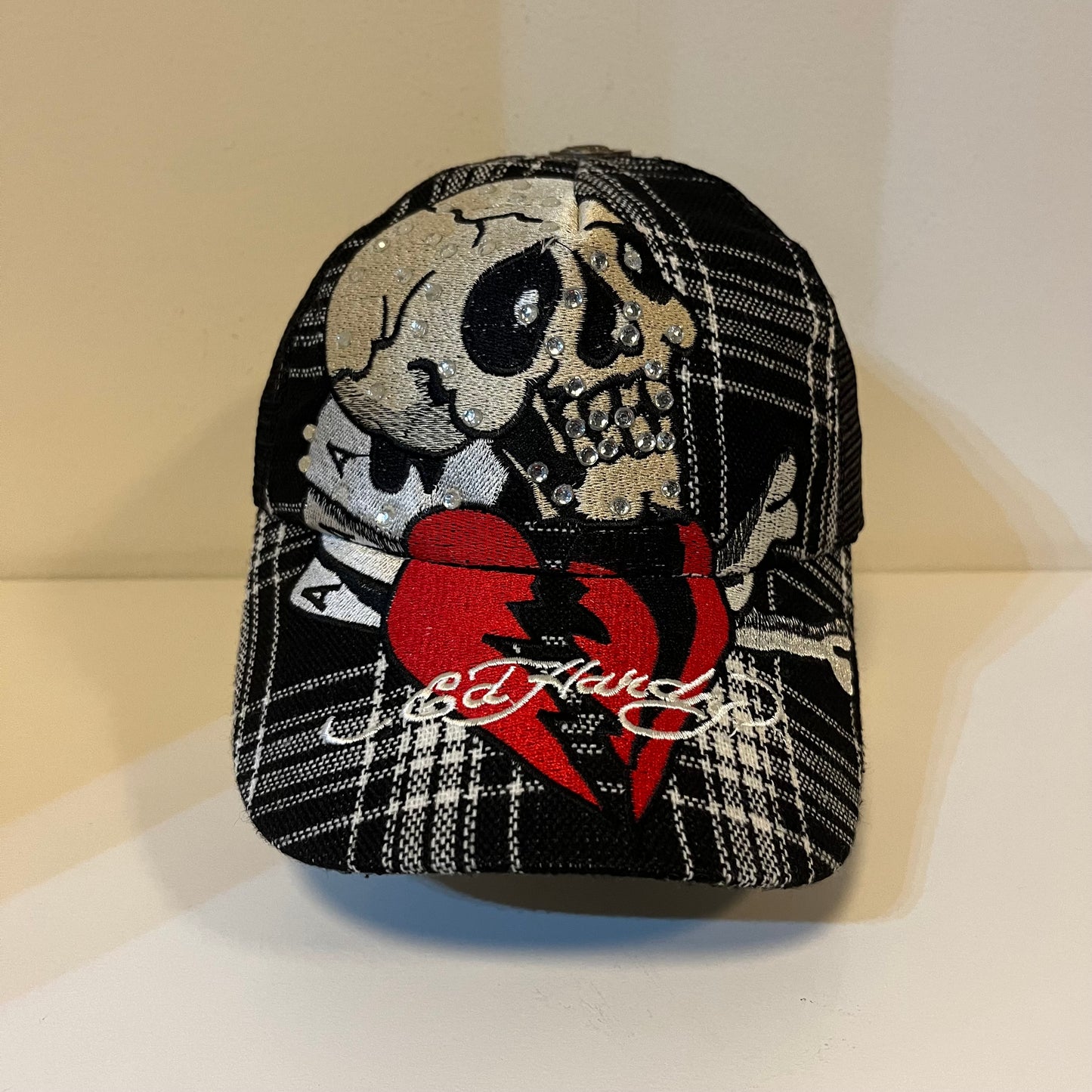 Y2K Ed Hardy Skull Aces Hat