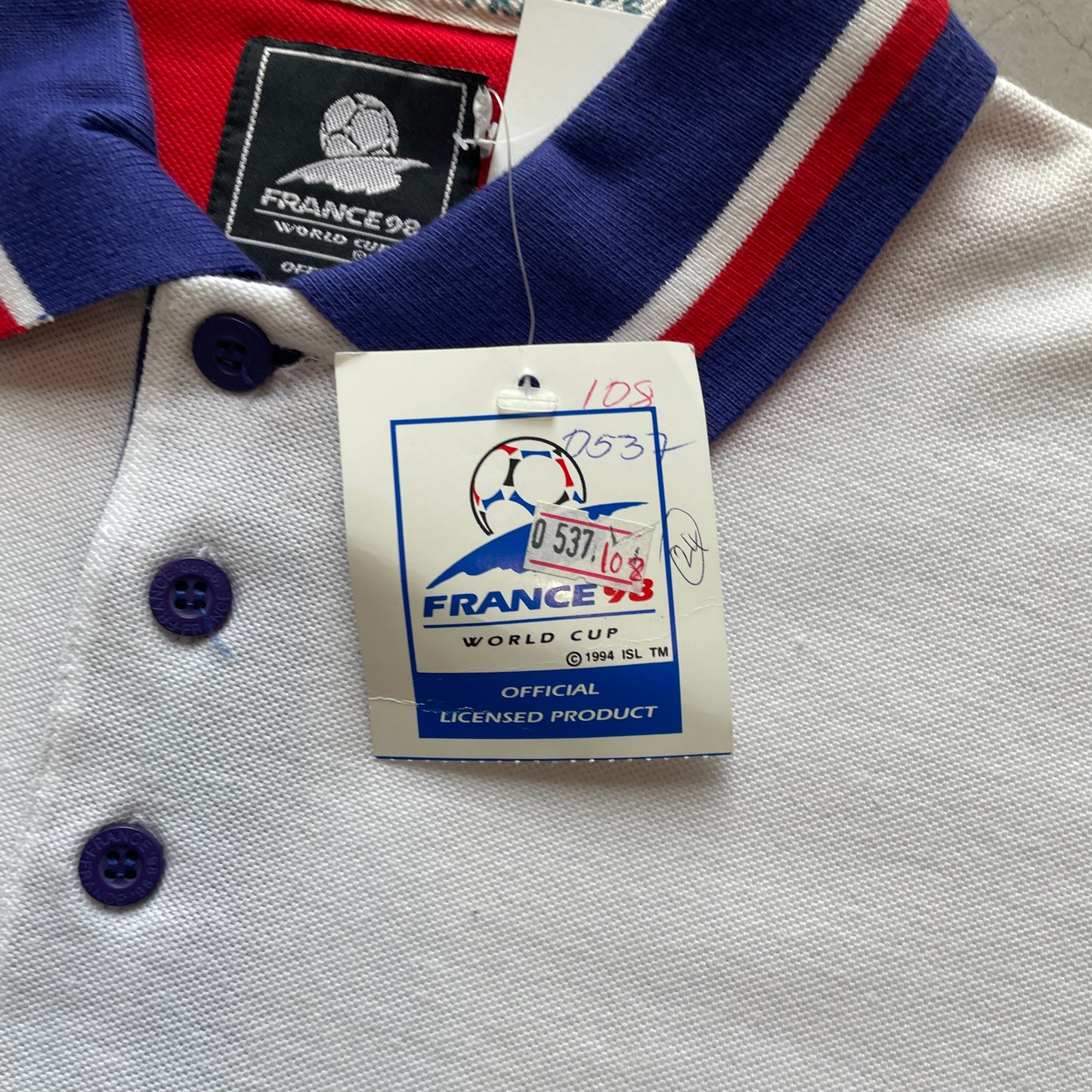 Vintage World Cup 98 Polo Shirt (DEADSTOCK - BRAND NEW WITH TAGS)