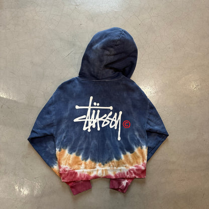 Stussy Tie Dye Hoodie Cropped Jacket