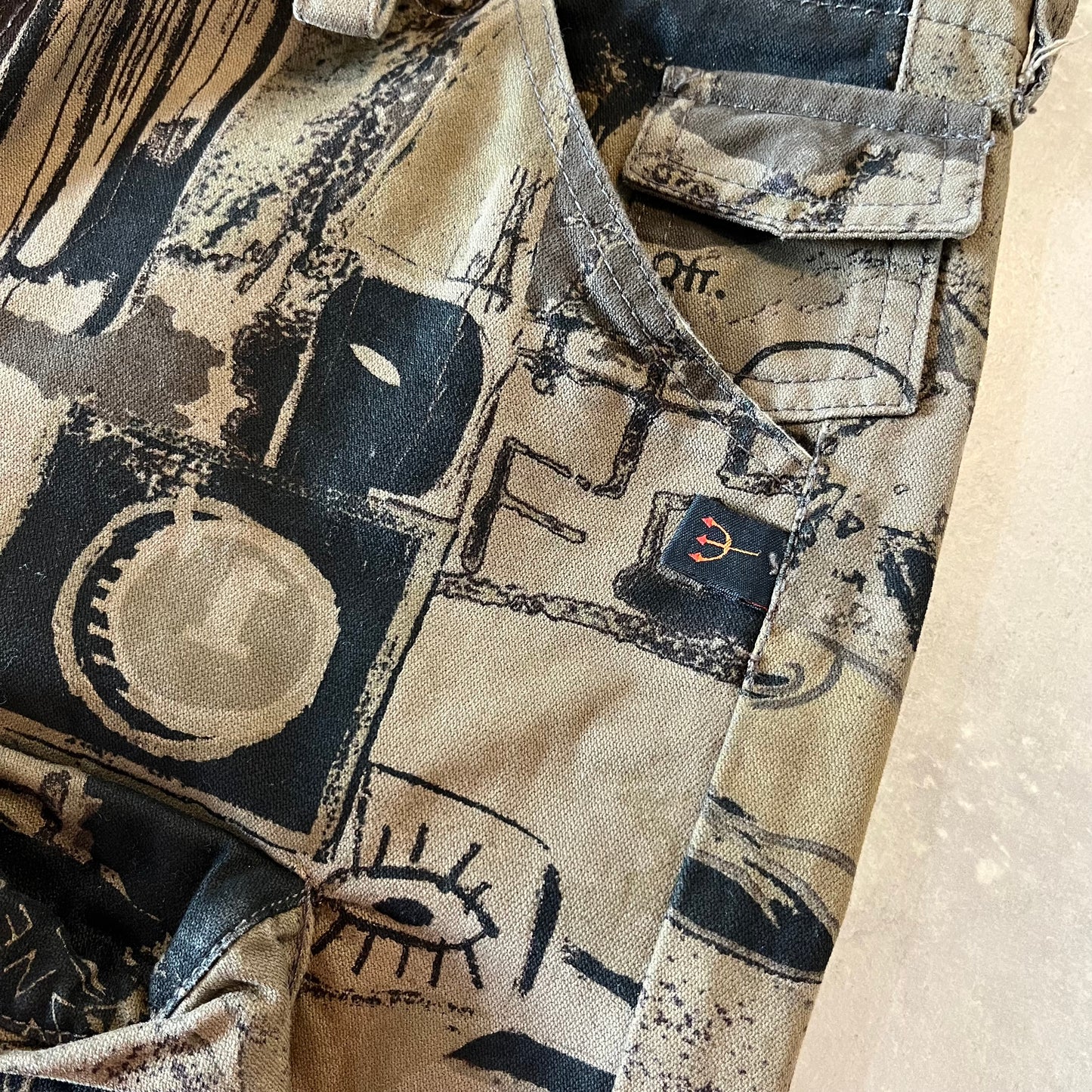 Vintage Y2K Roberto Cavalli Devils Cargo Trousers
