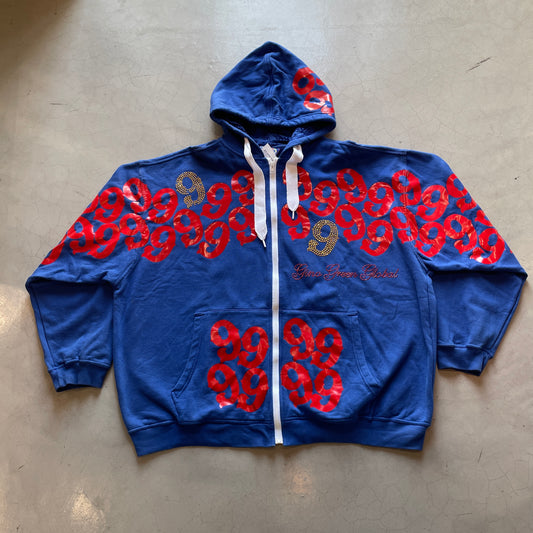 Y2K Gino Green Global Zip-up Jacket