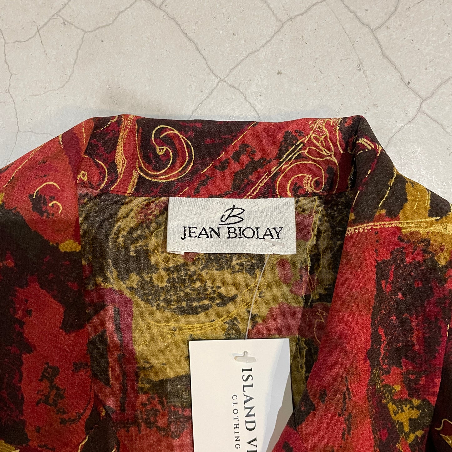 Vtg 80’s Jean Biolay Sheer Blazer Jacket