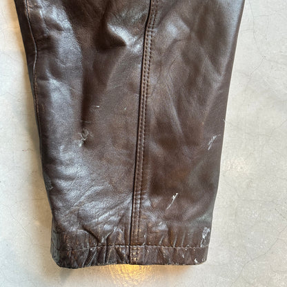 Vintage 80's Basillo Herrero Spanish Leather Jacket