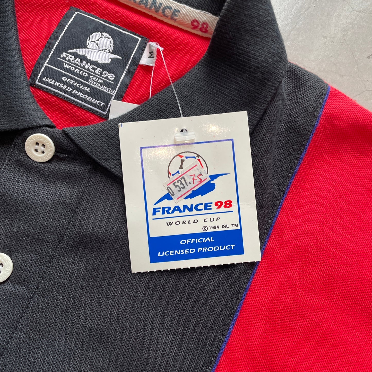 Vintage World Cup 98 Polo Shirt (Black)