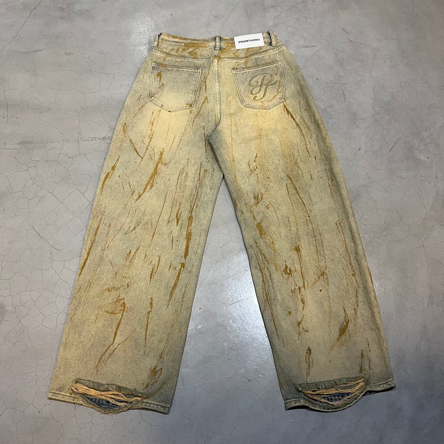 Rust Faded Baggy Jeans