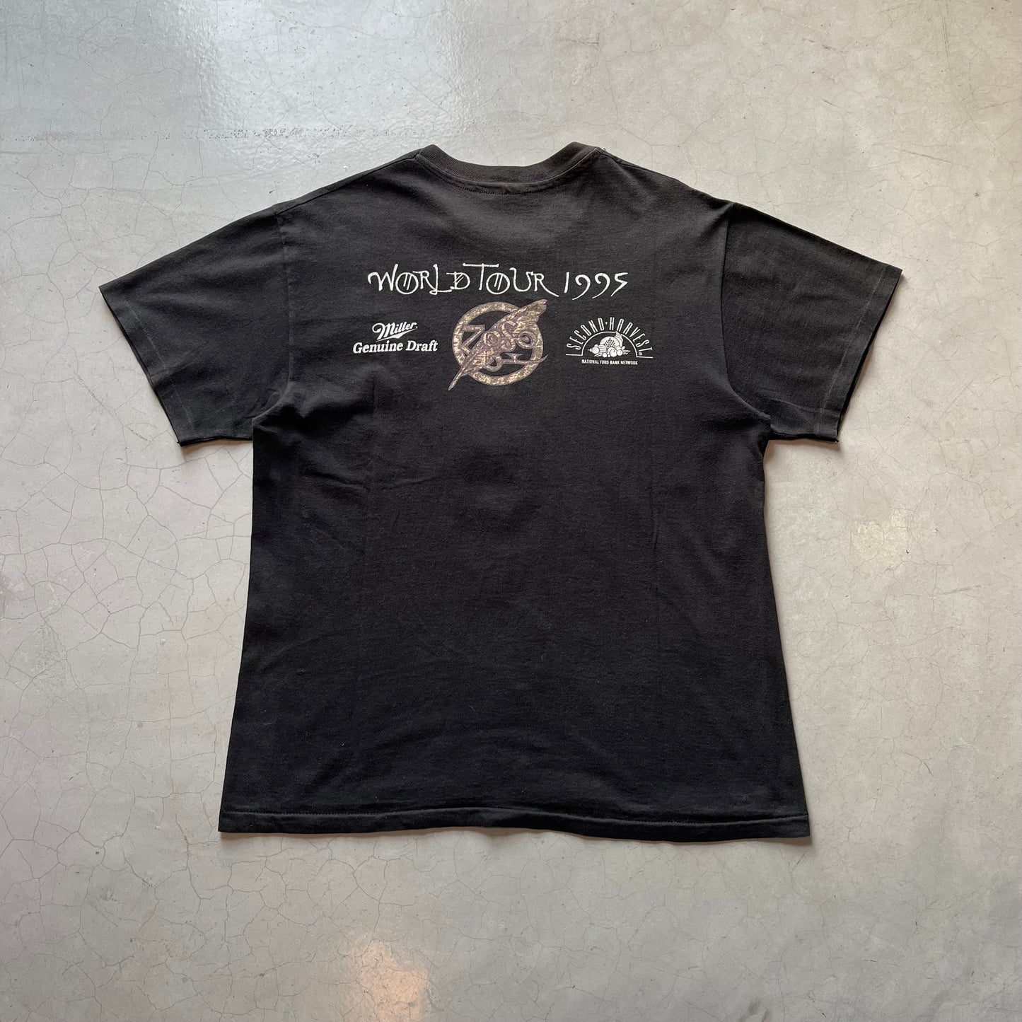 Vintage 1995 Jimmy Page Robert Plant World Tour T-shirt