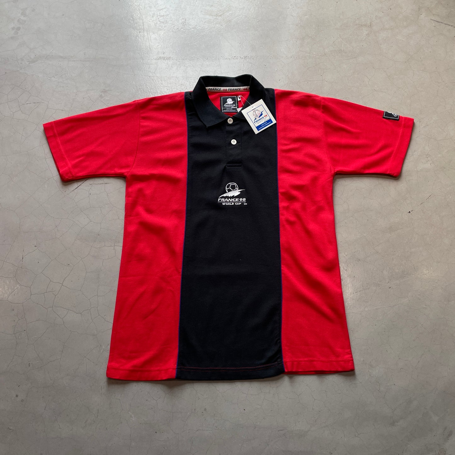 Vintage World Cup 98 Polo Shirt (Black)