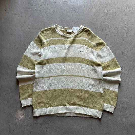 Lacoste Sweater Apple Green Stripe