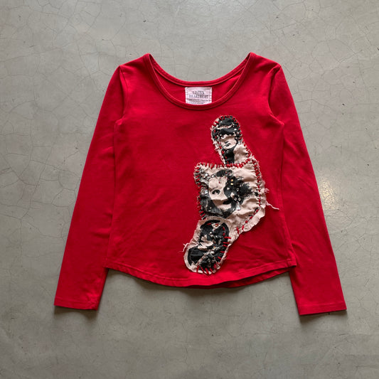 Vtg Listen Heartbeat Top