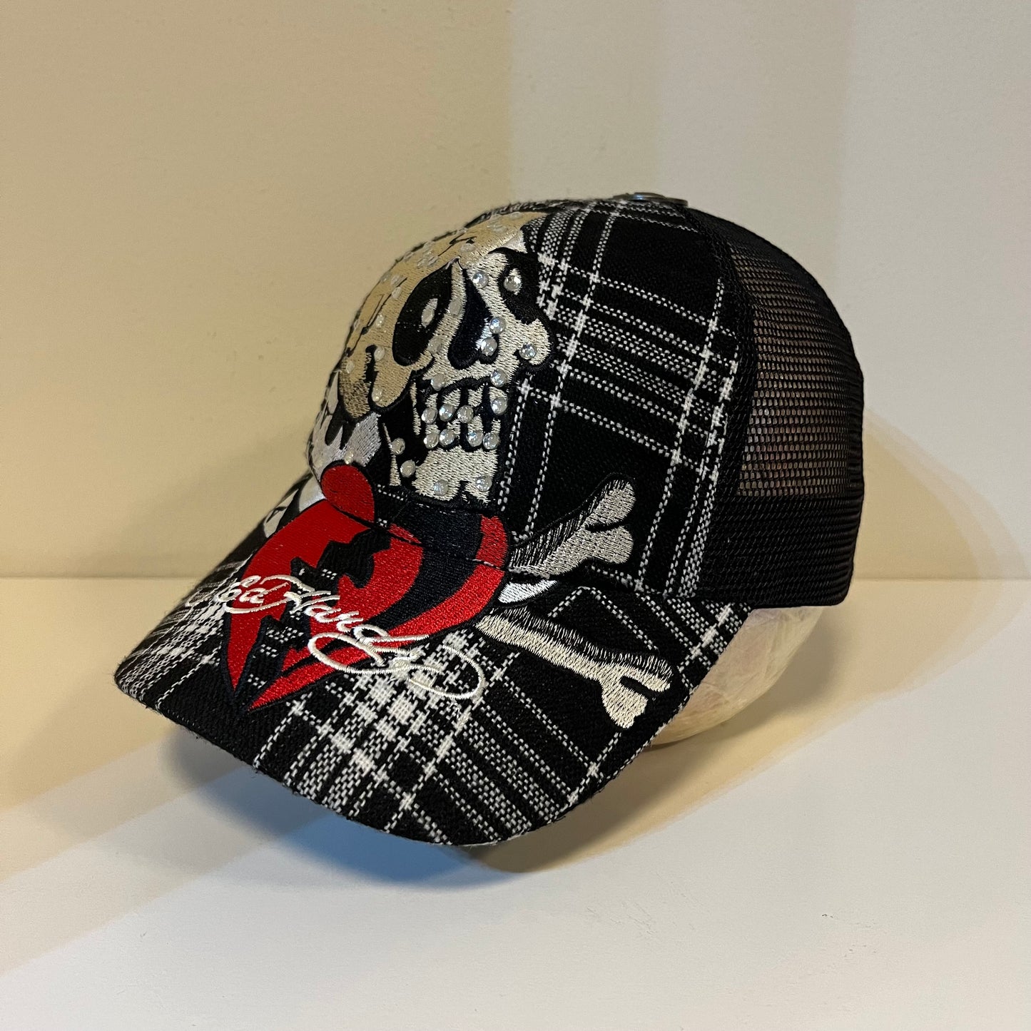 Y2K Ed Hardy Skull Aces Hat