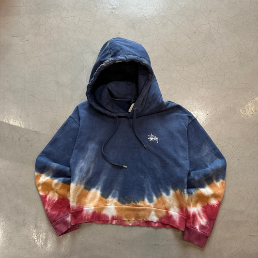 Stussy Tie Dye Hoodie Cropped Jacket