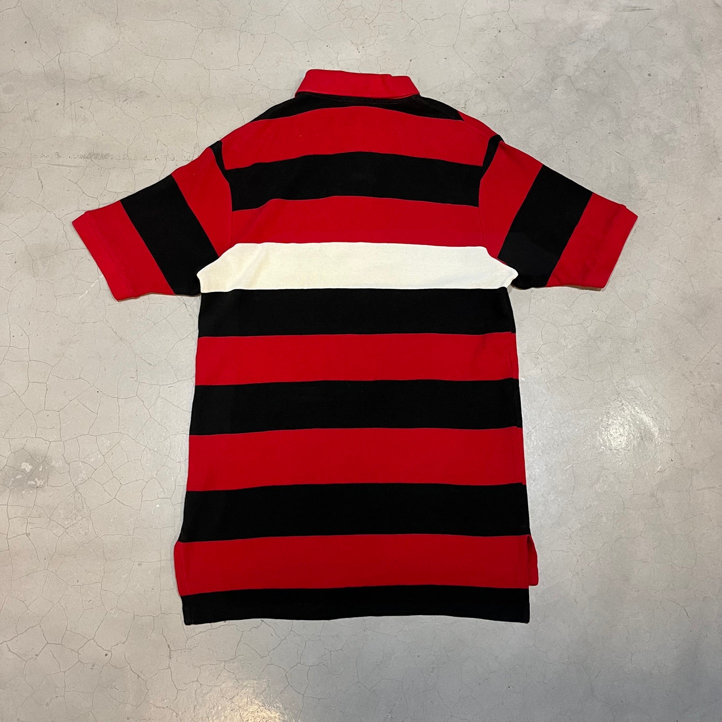 Ralph Lauren Stripe Red Polo Shirt