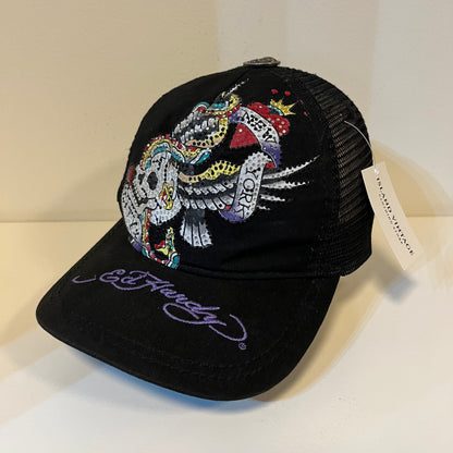 Y2K Ed Hardy New York City Skull Hat