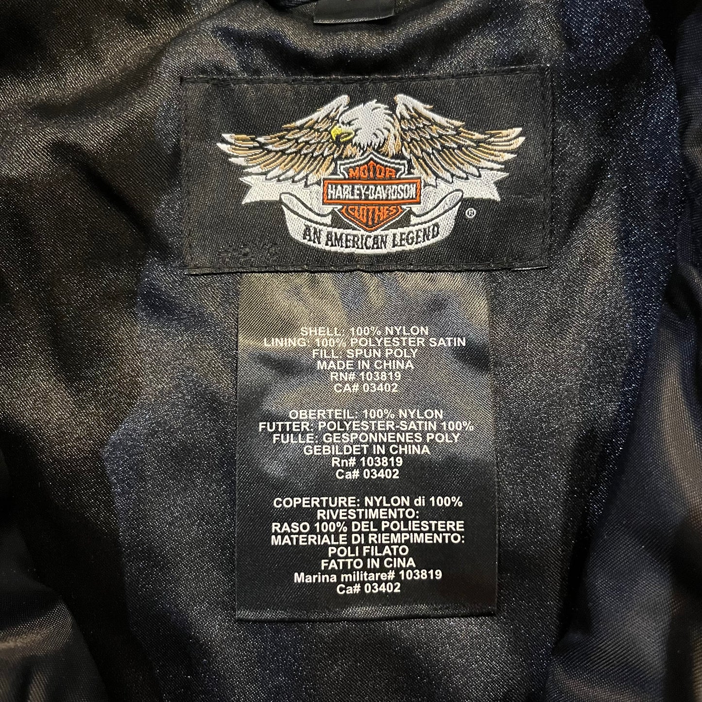 Vintage Harley Davidson Nylon Racing Jacket
