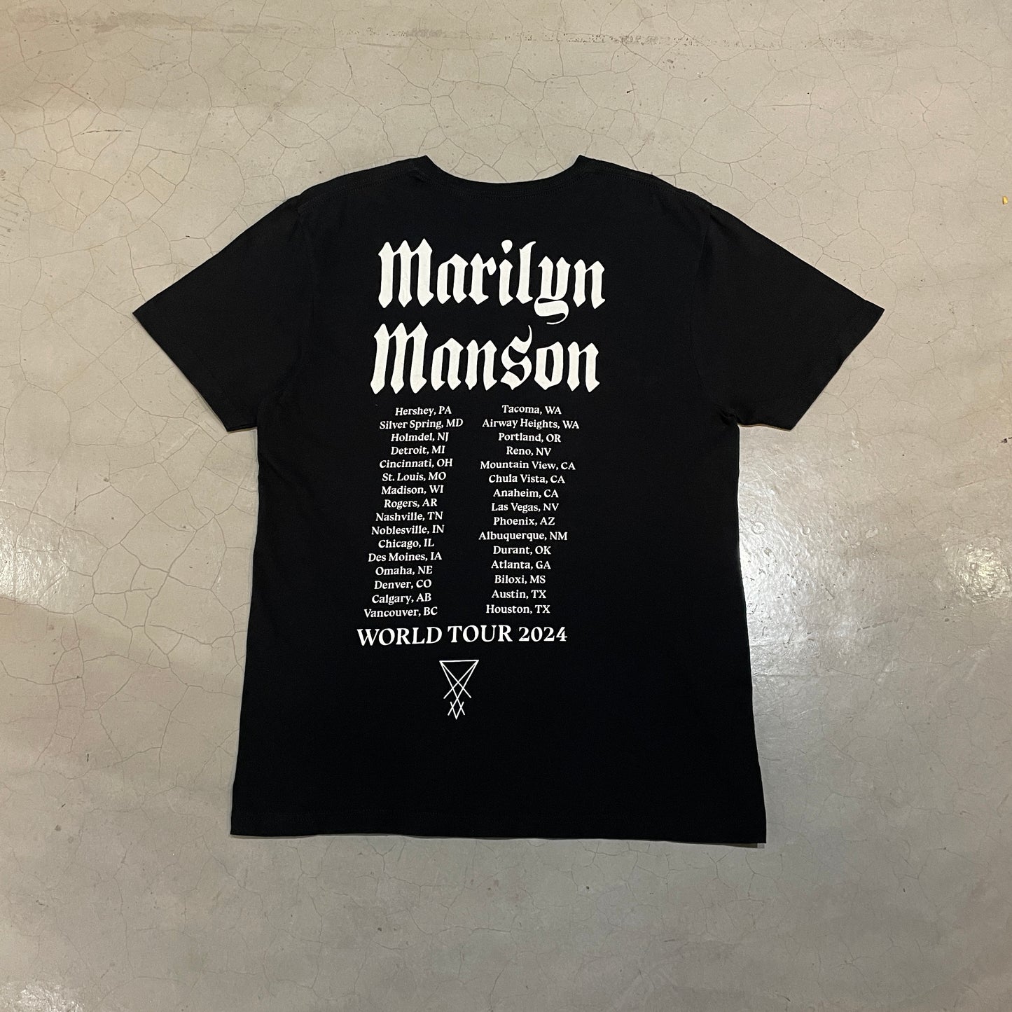 Marilyn Manson 2024 Tour Tee