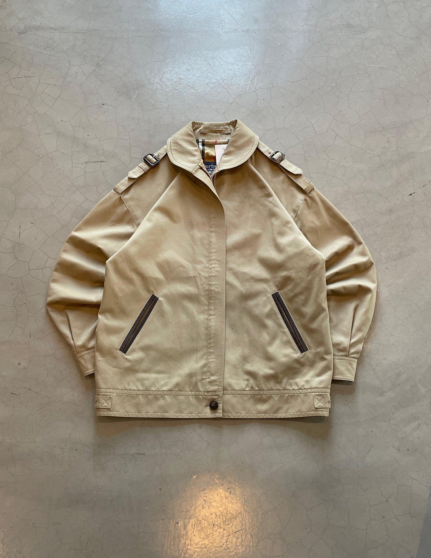 Vtg 80s Burberry Harrington Jacket
