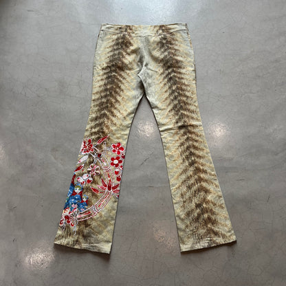 Vintage Y2K Rare Roberto Cavalli Angels Hippie Trousers