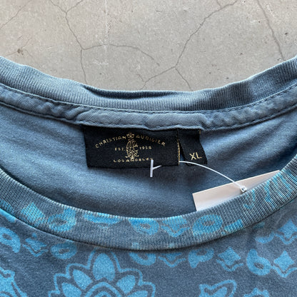 Y2K Christian Audigier Tribal Skull Tee