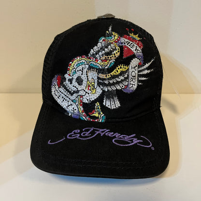 Y2K Ed Hardy New York City Skull Hat