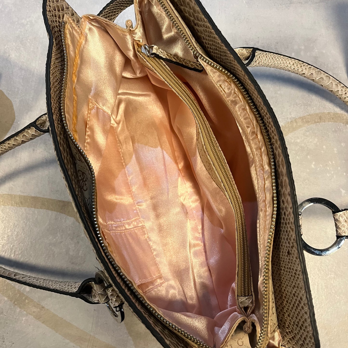 Guess Snake Skin Mono Bag
