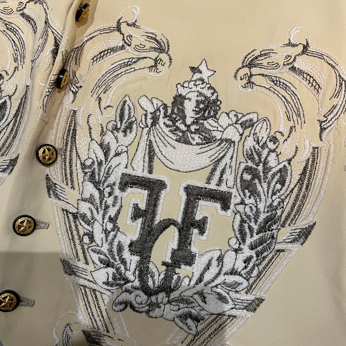 Vtg Gianfranco Ferre Embroidered Vest