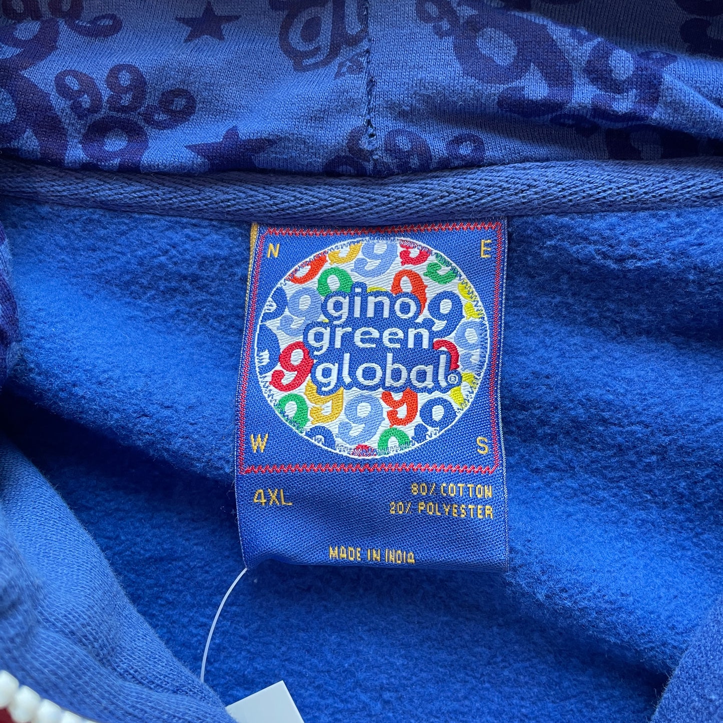 Y2K Gino Green Global Zip-up Jacket