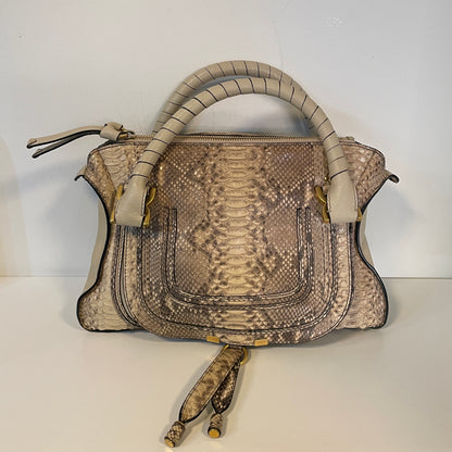 Chloe Grey Python Marcie Hand Bag
