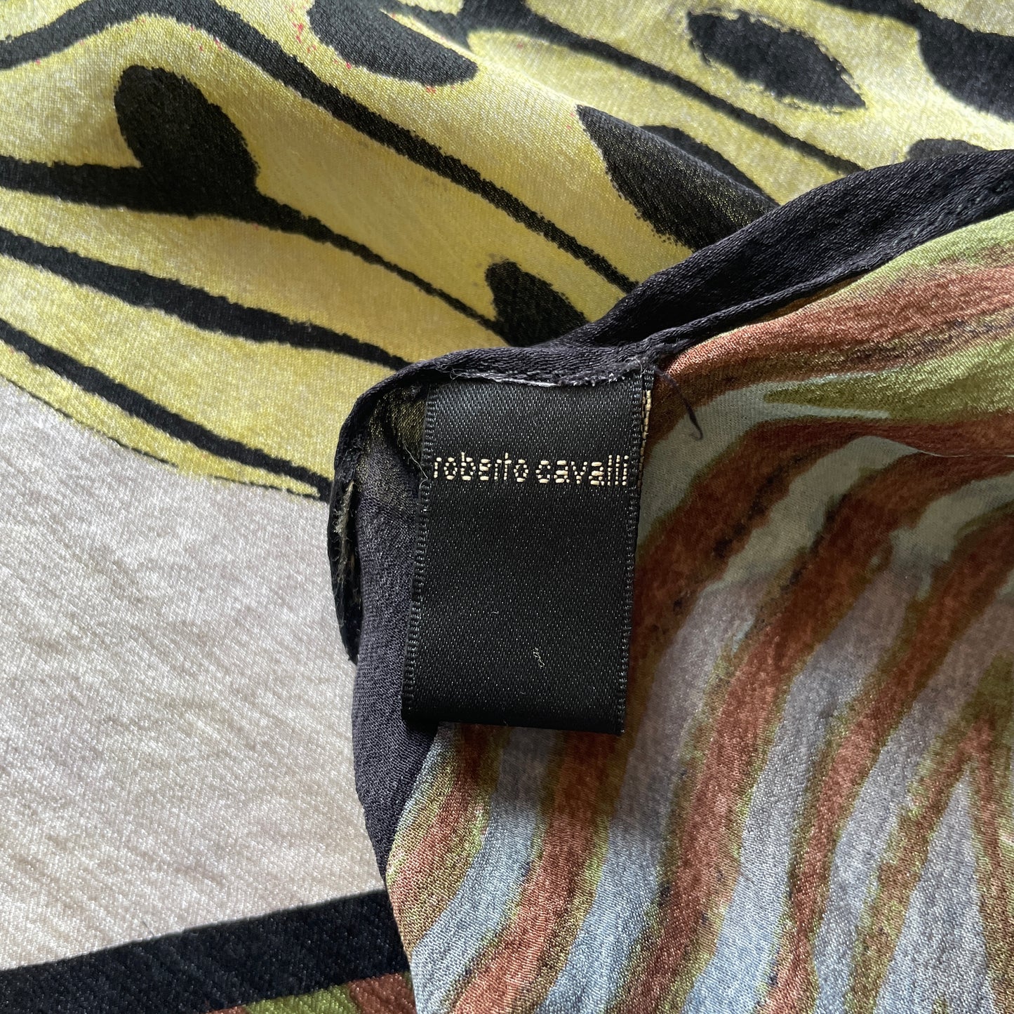 Vintage 2000’s Roberto Cavalli Butterfly Silk Scarf