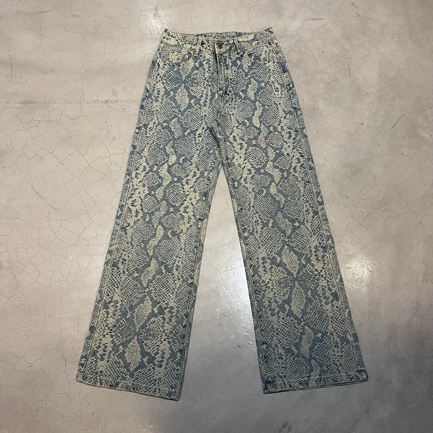 Snake Pattern Jeans