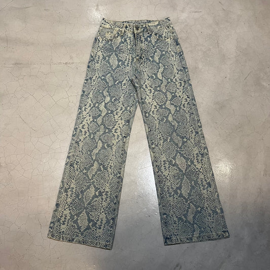 Snake Pattern Jeans
