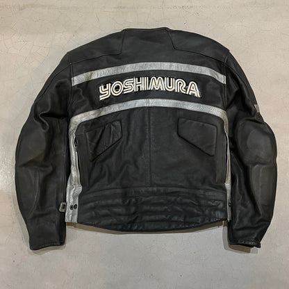 Vtg Yoshimura Leather Biker Jacket