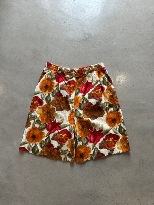 Vintage Floral Summer Shorts