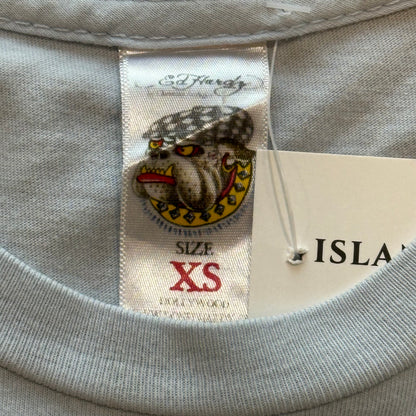 Y2K Blue Ed Hardy by Christian Audigier “Love Kills Slowly” Tee