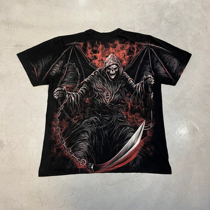 Y2K Grim Reaper AOP Tee (Red)
