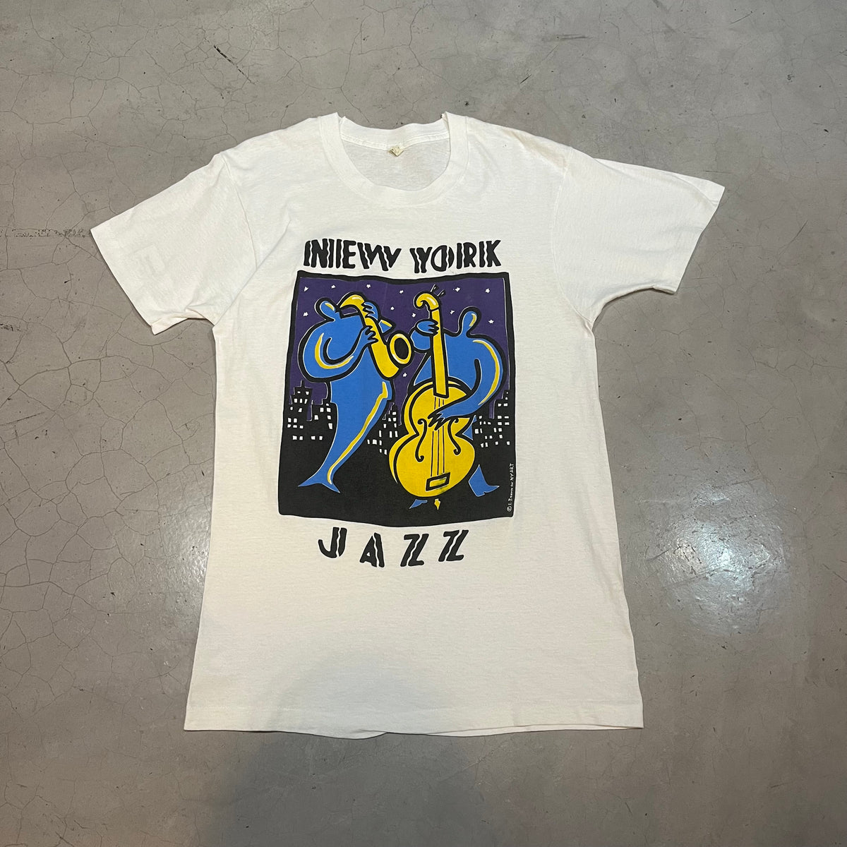 Vintage 80’s New York Jazz Art T-shirt