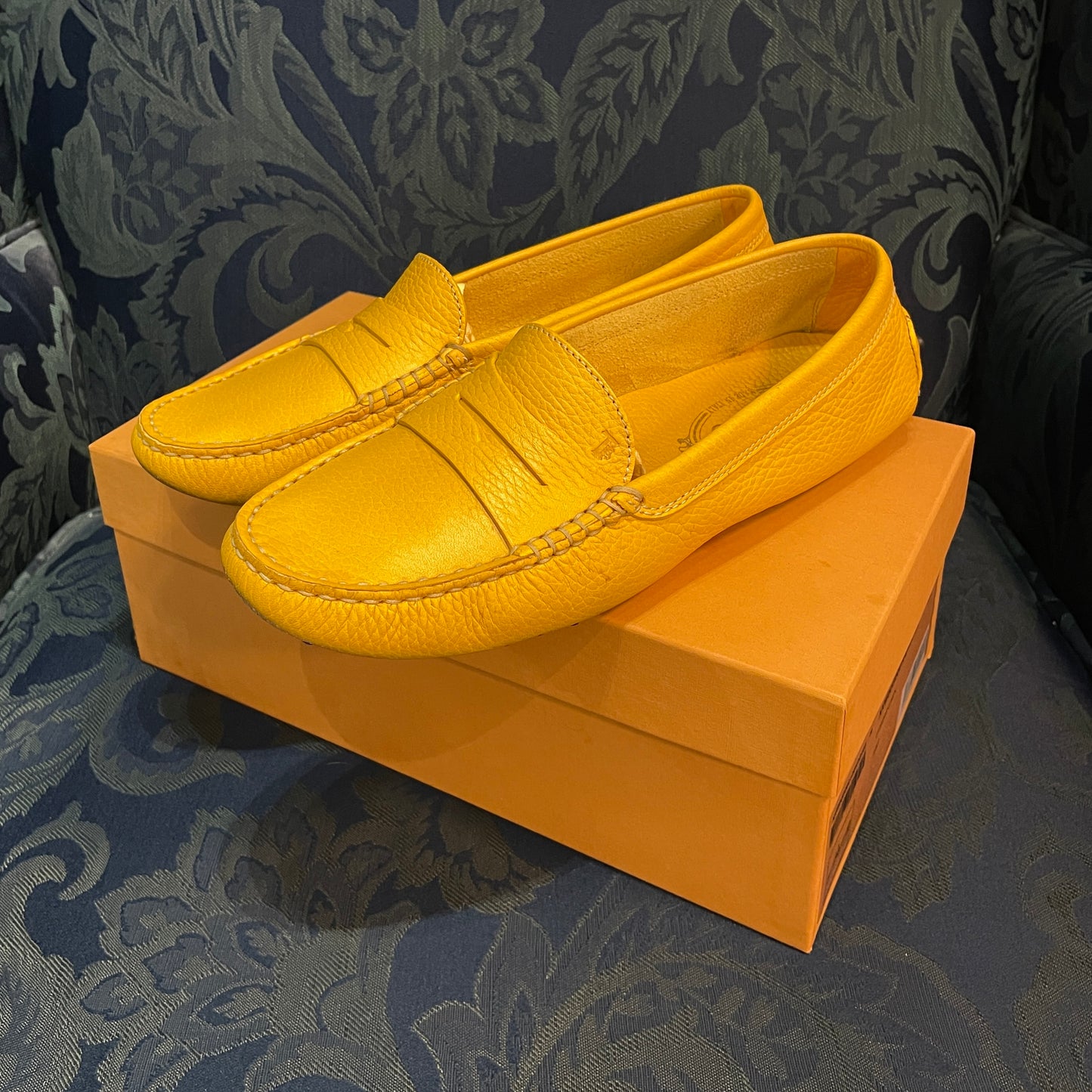 TOD’s Gommino Penny Slot Loafers (Yellow)
