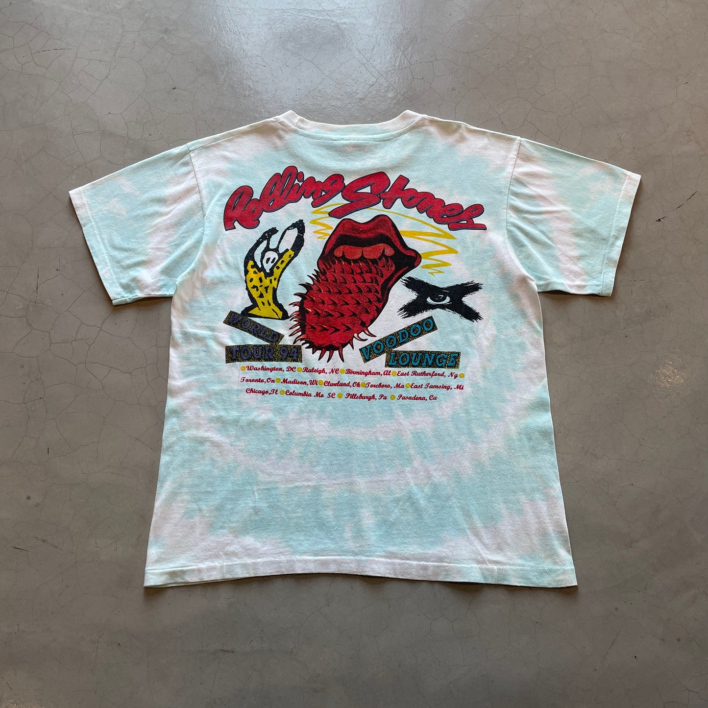 Vtg 1994 Rolling Stones Voodoo Lounge Tee
