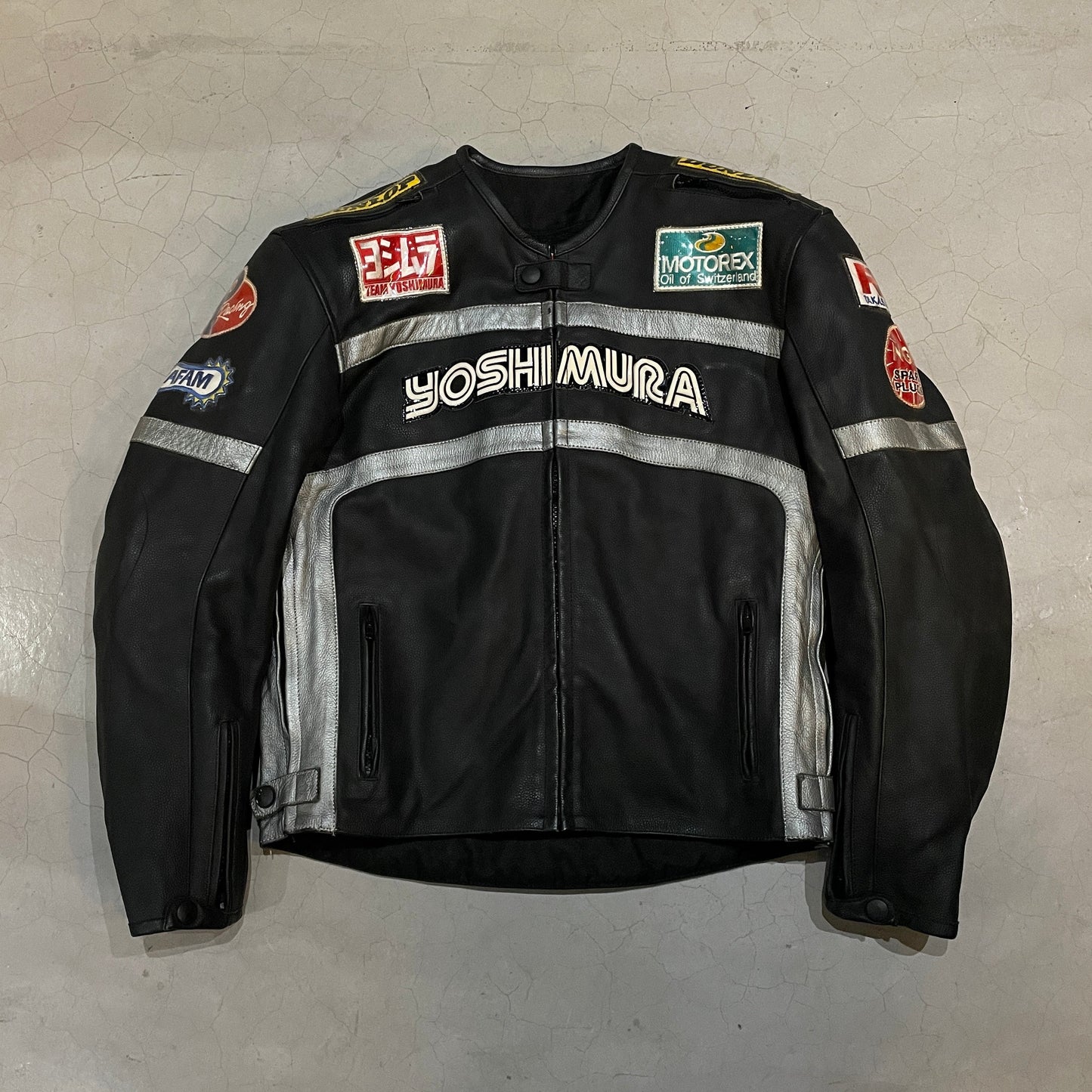 Vtg Yoshimura Leather Biker Jacket