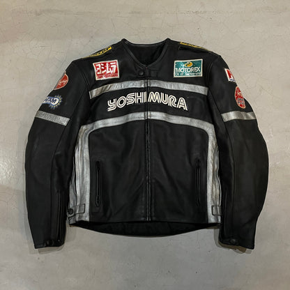 Vtg Yoshimura Leather Biker Jacket